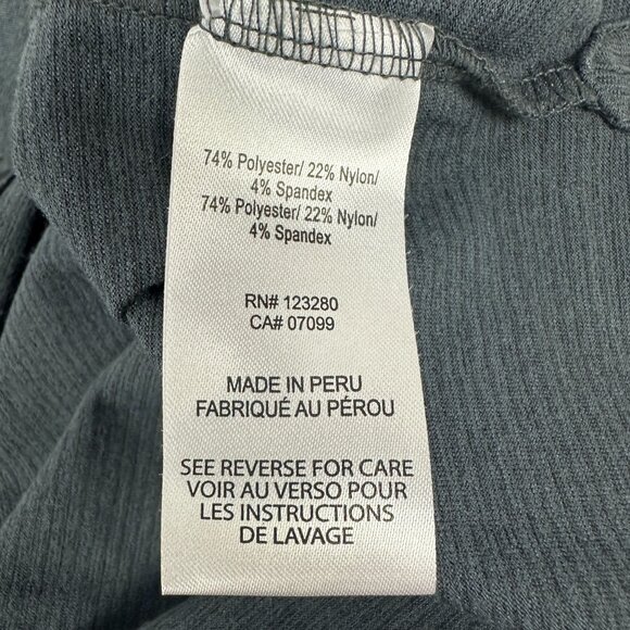 Travis Mathew Mens Polo Shirt  Size Large Gray With Pink & White Stripes - Picture 5 of 10